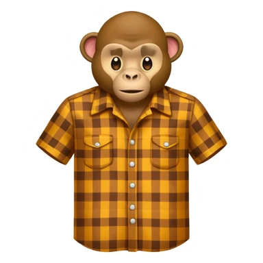 Affe trägt ein Hemd  sticker