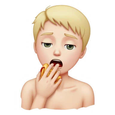 Chocking yourself sticker