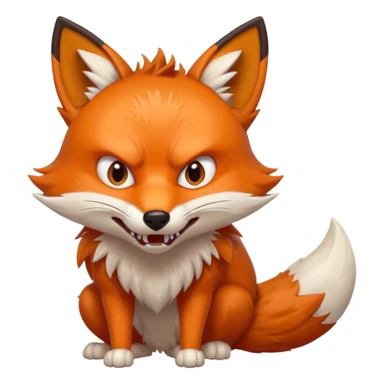 Angry Fox emoji sticker