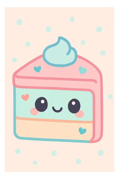 slice of cake sticker