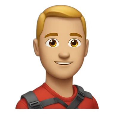 red-square-text-on-it-mut sticker