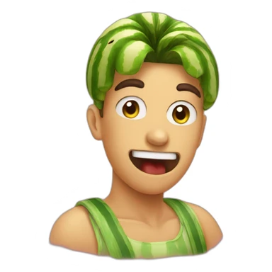 Watermelon muncher sticker