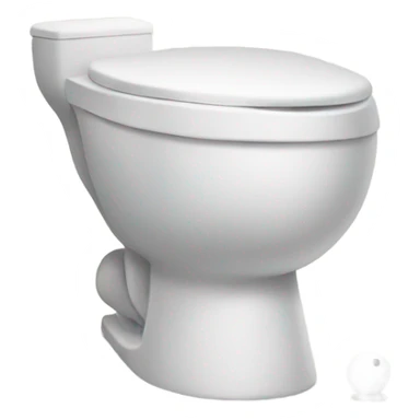 Toilet with head coming out of it sticker