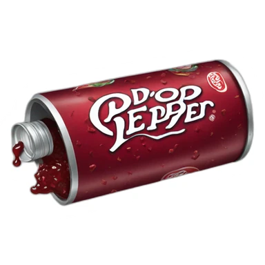 crushed dr pepper can sticker