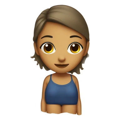 Girl chilling on a beach sticker