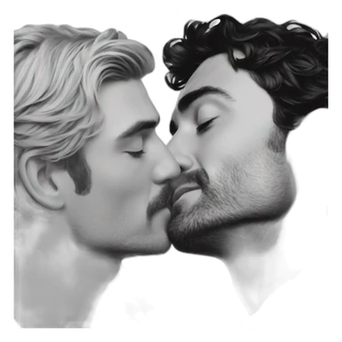 Pedro pascal kissing oscar isaac sticker