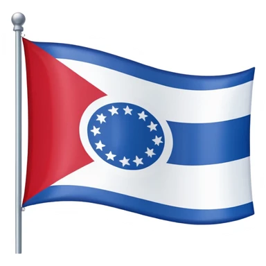 Ohio flag sticker