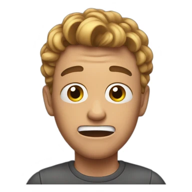 shock normal emoji sticker