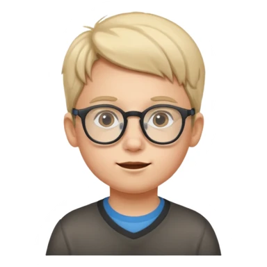 kid with optical sticker