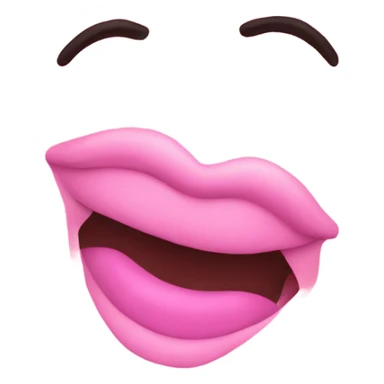 beso color rosa sticker