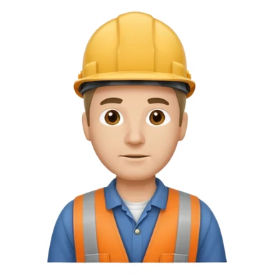 factory worker man  sticker
