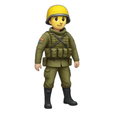 Ukrainian soldier sticker