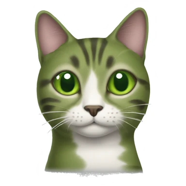 a cat as a pickle sticker