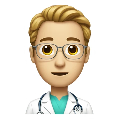 doctor with a tear sticker