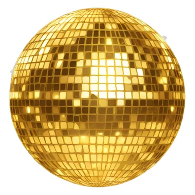 gold disco ball sticker