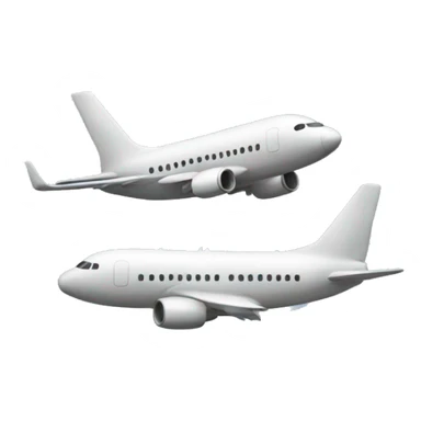 an airplane flying two towers sticker