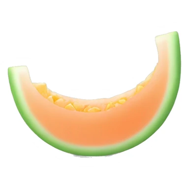 white and melon  sticker