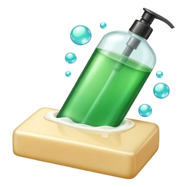 Soap and shampoo sticker