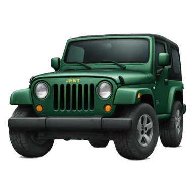 Dark green Jeep  sticker