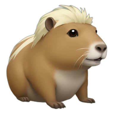 capybara habiller en naruto sticker