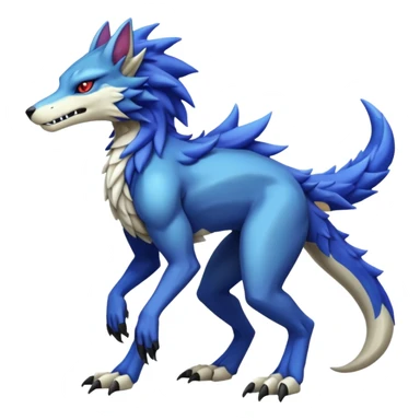 Sergal-Protogen-Fakémon-creature-fusion (full body) sticker