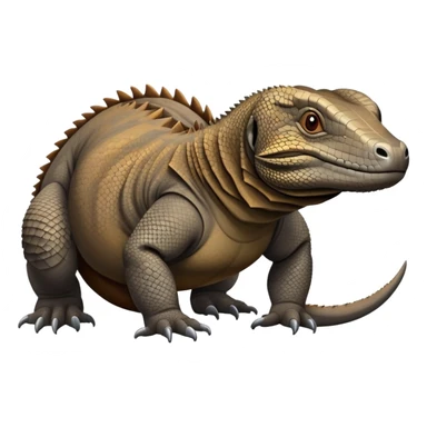 Komodo dragon How is It grey and brown sticker