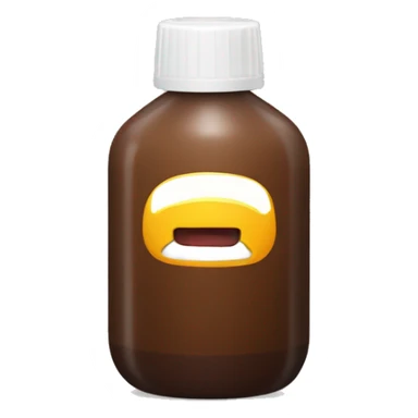 brown gel bottle sticker