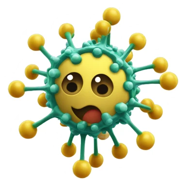 covid virus molecular  sticker