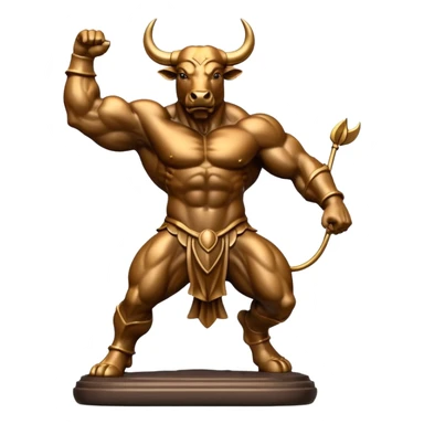 bull market rising sticker