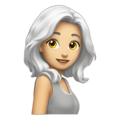 Chat sur balaine sticker