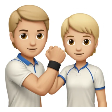 Tennis let’s go fist sticker