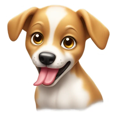 Licking puppy  sticker