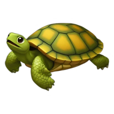 Lièvre sur tortue sticker