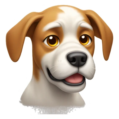 Frustrated dog steam out ears  sticker