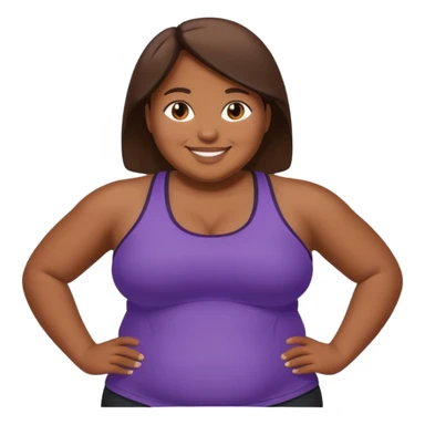 Brown skin fat booty  sticker