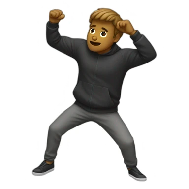 Homme qui fait un dab sticker