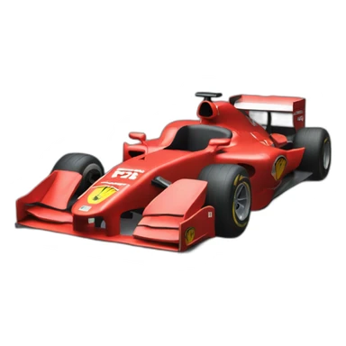F1 ferrari lateral view sticker