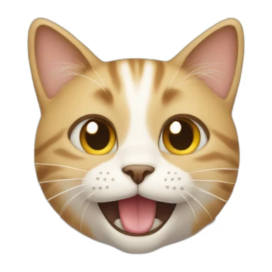 Cat with happy tears  sticker