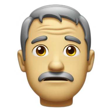 crazily sad dude sticker