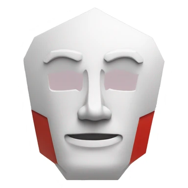 uppercase white "A" in a red hexagonal base sticker