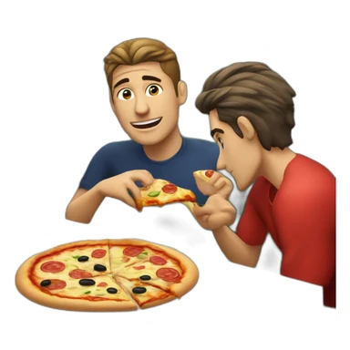 Marco Veratti en train de manger une pizza sticker