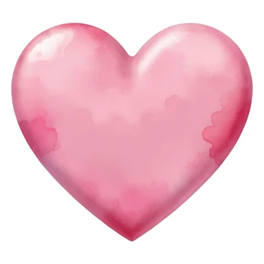 heart with watercolor effect sticker