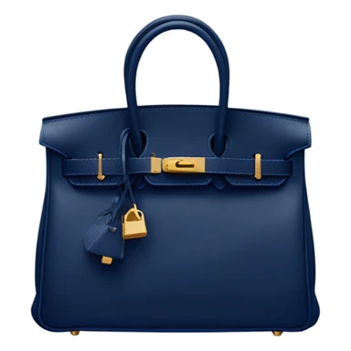 hermes birkin bag in navy blue sticker