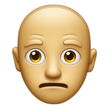 Warped disguised face emoji sticker