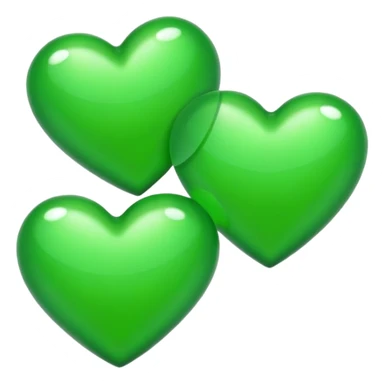 enamorado corazones verdes sticker