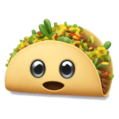Taco con cactus sticker