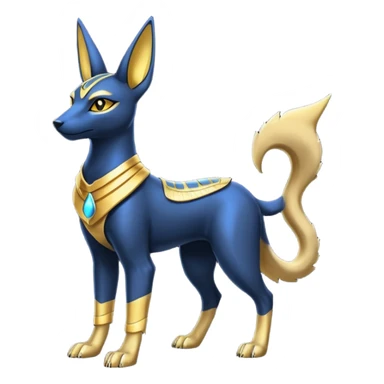Anubis-Umbreon-fusion (full body) sticker