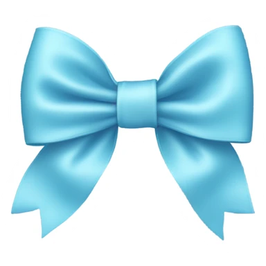 A light blue bow  sticker