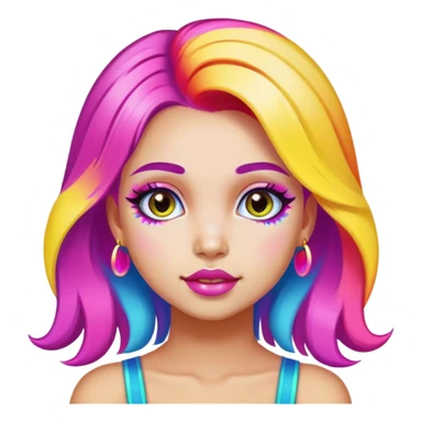 inspired by Lisa Frank artwork from the 1990s sticker