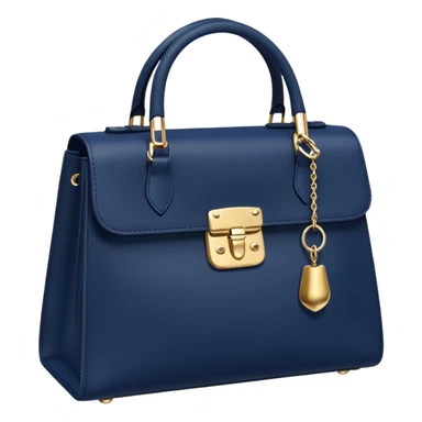 A navy girly bag sticker